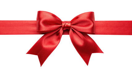Fototapeta premium red ribbon and gold against a transparent background