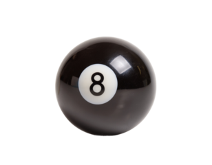Black 8 Ball Closeup