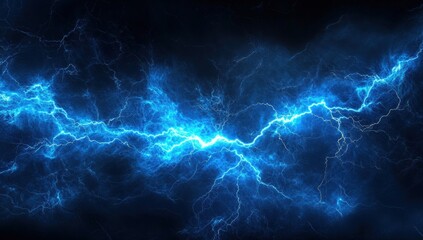 Naklejka premium lightning in the night