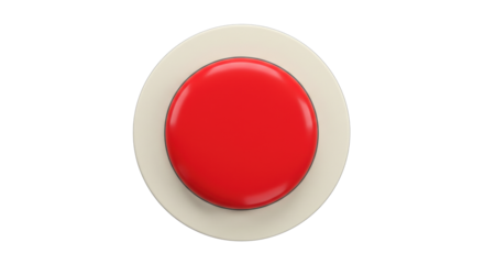 Isolated Red Button