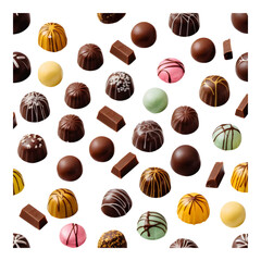 Assorted Truffles in Various Colors