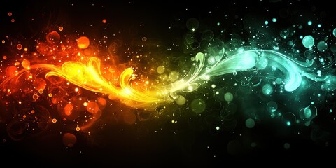 Naklejka premium Abstract vibrant energy flow