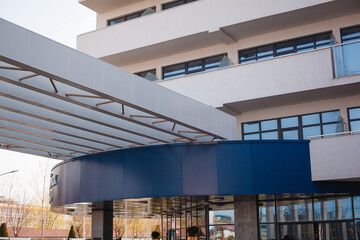 modern office building in the city