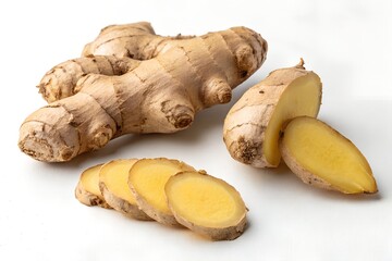 Fototapeta premium ginger isolated on white background
