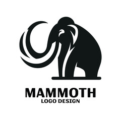 Obraz premium Mammoth Vector Logo Design