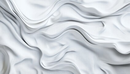 Obraz premium White background with abstract wavy lines for a modern design vector presentation template.