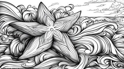 A festive coloring page, adorned with intricate designs and charming characters, perfect for unleashing creativity and transforming into a personalized masterpiece, ready to be proudly displayed 