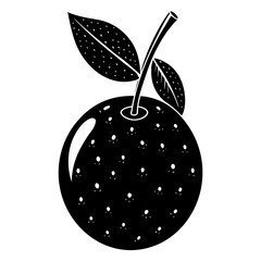 vector illustration of a red apple