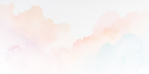 Ethereal Abstract Watercolor Wash Background in Soft Pastel Hues