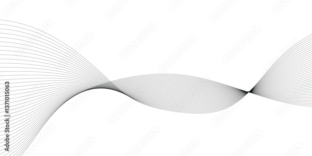 Poster abstract grey, white wavy smooth element swoosh speed wave modern stream curve and technology lines 