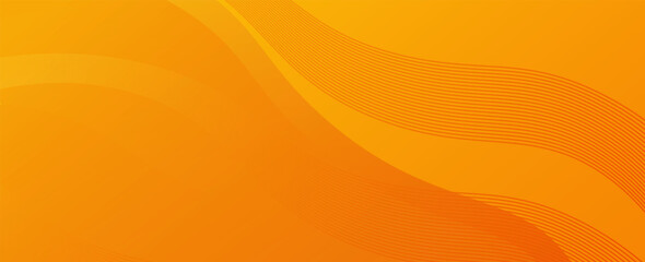 Abstract Orange Background with Smooth Gradient and Flowing Wave Pattern