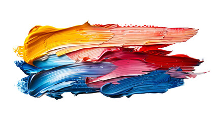 Vibrant oil paint strokes abstract art colorful texture