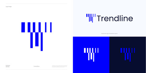 Creative letter T logo icon design vector element editable, Symbol initial T concept style for bars or barcode, spectrum tone, trade, analysis, finance, digital, statistics and brand identity business