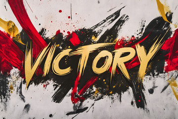 Golden Victory: An Abstract Masterpiece of Triumph and Success