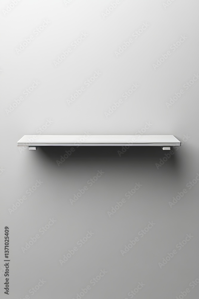 Poster an isolated image of an empty bookshelf on a white background