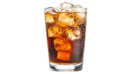 Iced Cola in a Glass Refreshing Drink