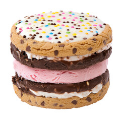Ice Cream Sandwich on transparent background