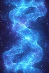 A luminous swirling nebulae comprised of bright sparkling celestial objects
