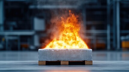 Fire Resistant Material Sample Test