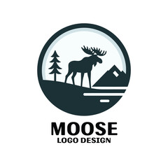Moose Vector Logo Design