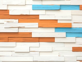 Painted Wood Wall Design