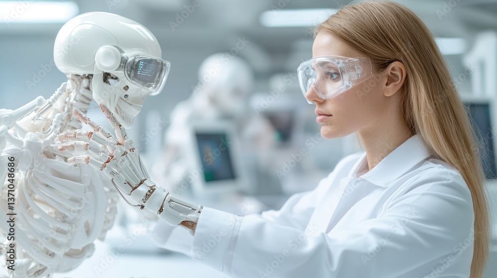 Poster exploring the intersection of ai and human interaction in a professional setting with a focus on rob