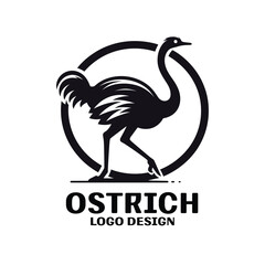 Ostrich Vector Logo Design
