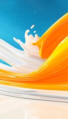 Milk  Orange Splash.