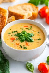 Creamy Tomato Soup & Bread
