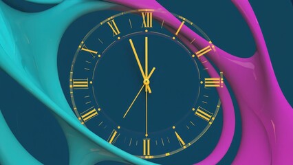 A unique timepiece shaped like a wave, perfect for coastal-themed decor or as a statement piece