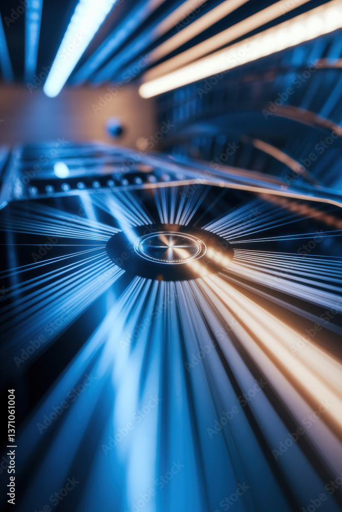 Aufkleber dynamic abstract close-up of radiant led lights creating a futuristic atmosphere