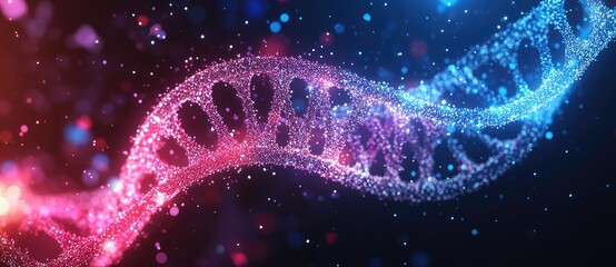 DNA Structure Abstract Background for Genetic Research