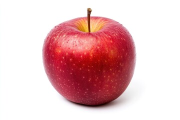 Fresh Red Apple Isolated on White Background for Healthy Eating