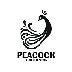 Peacock Vector Logo Design