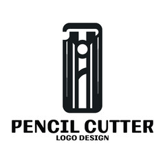 Pencil Cutter Vector Logo Design