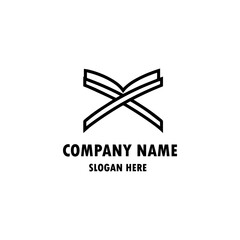 Modern Islamic Mosque And Quran Logo In Isolated White Background