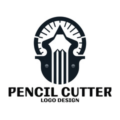 Pencil Cutter Vector Logo Design