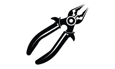 Pliers illustration design silhouette