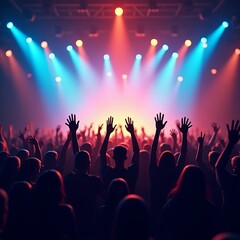Fototapeta premium Vibrant Music Event Poster