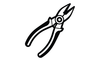 Pliers illustration design silhouette