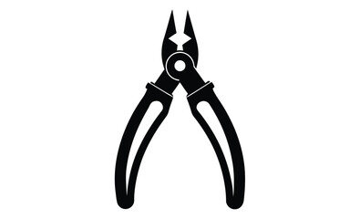 Pliers illustration design silhouette