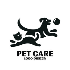 Pet Care Vector Logo Design
