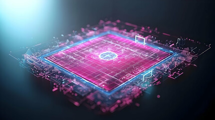 Abstract Technological Circuit Board Design