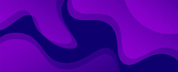 Abstract purple banner background. Graphic design banner pattern background template with dynamic curve shapes