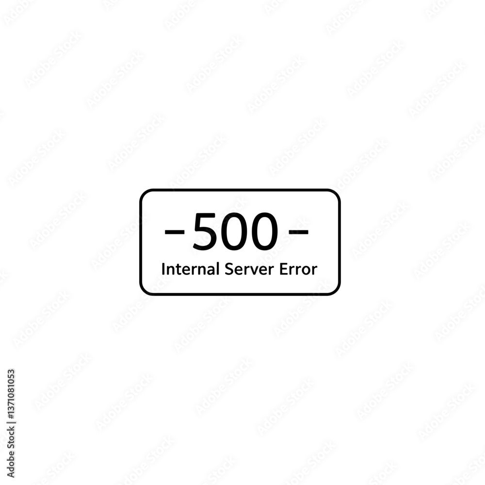 Poster http 500 internal server error icon representation