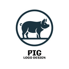 Pig Vector Logo Design