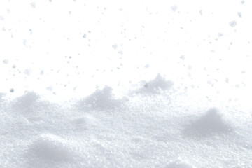 Fototapeta premium snow on the transparent backgrounds