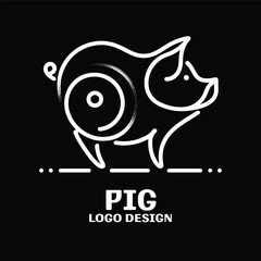 Pig Vector Logo Design