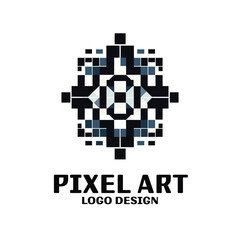 Pixel Art Vector Logo Design