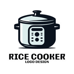 Rice Cooker Vector Logo Design
